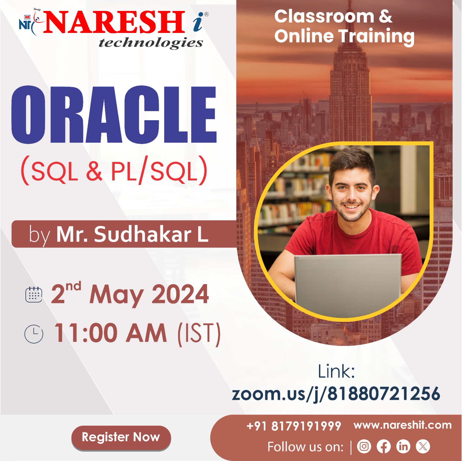 Best Oracle Classroom Training in KPHB - Naresh IT,Hyderabad,Educational & Institute,Computer Courses